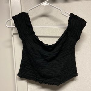 Ruffle off the shoulder top